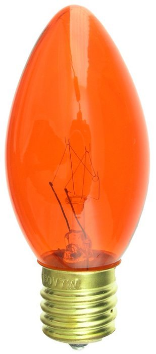 7 Watt C9 Transparent Outdoor Patio Party Christmas Novelty Replacement Bulbs, 25 Pack (Green) N8