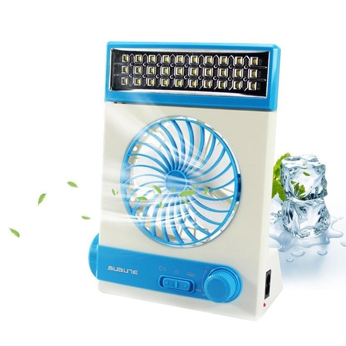 Lauco Rechargable Solar Power fan, Adjustable 3-In-1 Multi-functional Portable Handheld Fan with Eye-Care LED... N4