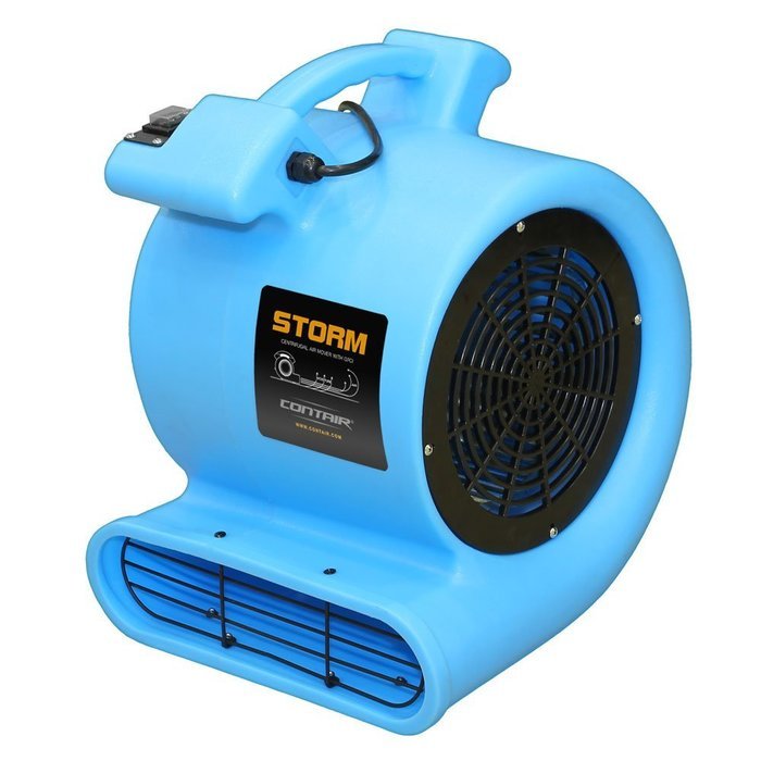 Contair STO2500BL High 2800 CFM Air Mover Carpet Dryer Blower Floor Fan, Blue