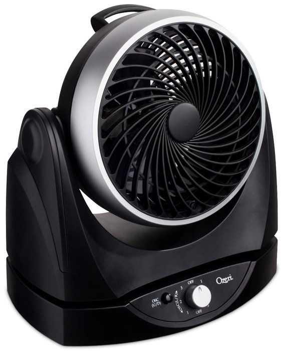 Ozeri Brezza II Dual Oscillating 10" High Velocity Desk Fan N9