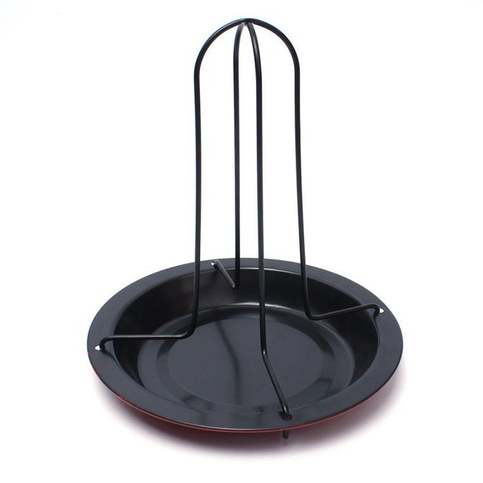 Aikoi Chicken Roaster Rack With Bowl Tin Non-stick BBQ Accessories Tools N2