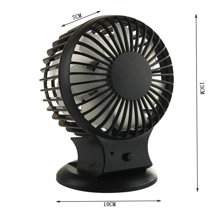 ONEONEY Portable Rechargeable Electric Personal Fans USB Powered 2-modes Speed Adjustable Double Blades Mini Desktop... N21