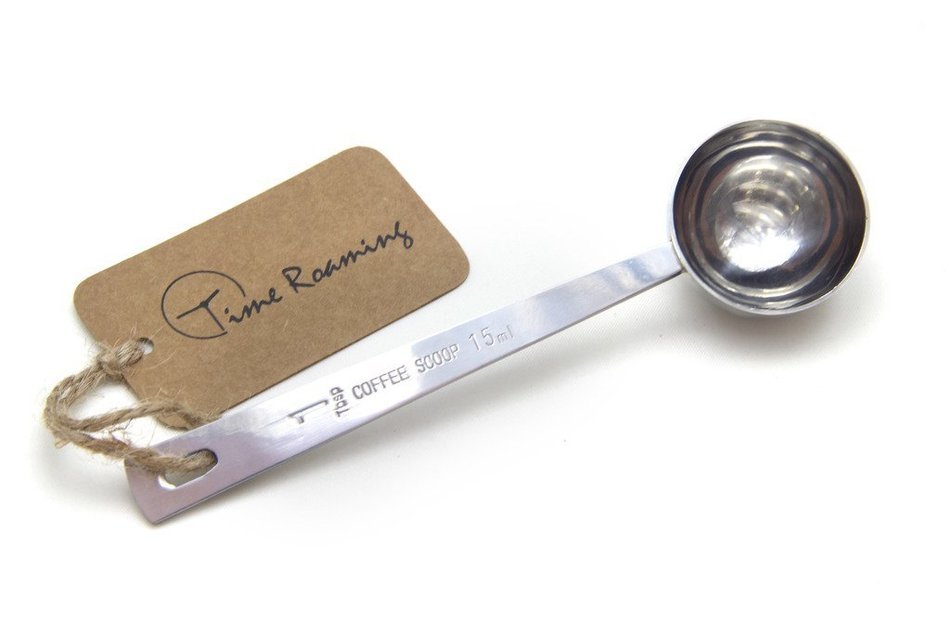 Time Roaming Stainless Steel Double Side Coffee Scoop Measure-1&2Tablespoon N2