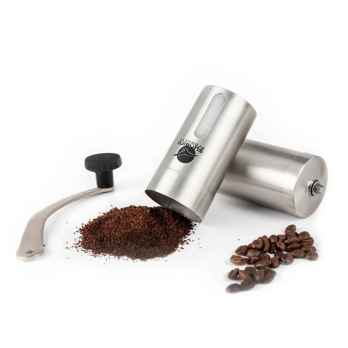 Sunbird Products Ceramic Burr Manual Coffee Grinder, Portable Coffee Mill, Stainless Steel - Aeropress Compatible...