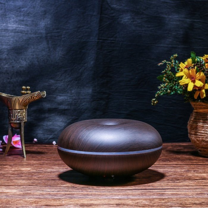UINSTONE Essential Oil Diffuser Humidifier, Wood Grain Ultrasonic Diffuser Cool Mist Humidifier for Home, Yoga... N8