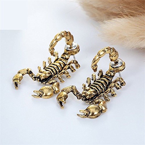 Fashion scorpion earring Cute Colours Jewelry Piercing Ear Stud Earrings (black) N5