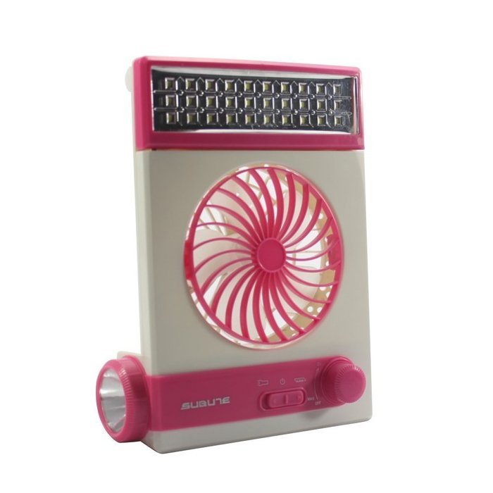 FICBOX&reg; 3 in 1 Multi-function Portable Mini Fan LED Table Lamp Flashlight Solar Light for Home Camping Traveling... N8