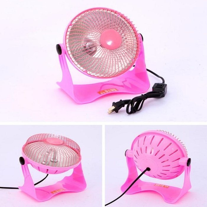 FTXJ Portable Mini Space Heater Safety Winter Desktop Electric Heating Fan (Yellow) N3