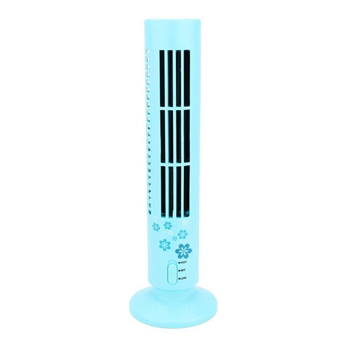 USB Mini Cooling Fan, Portable Tower Fan No Leaf Bladeless Cool Cooling Desk Air Conditioner,Black N12