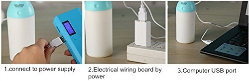 Aroma Diffuser LED Ultrasonic Humidifier Air USB 5V 1.5W mist Maker Oil Diffuser Bottle Portable Humidifier Aroma... N8