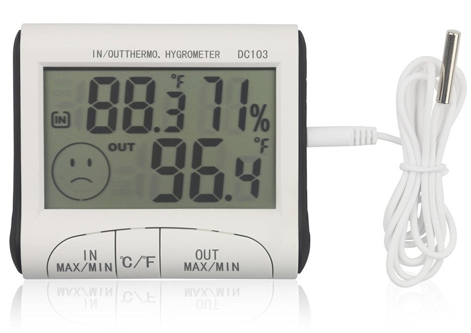 MDW Indoor temperature and humidity, Outdoor temperature ,with Temperature Probe N2