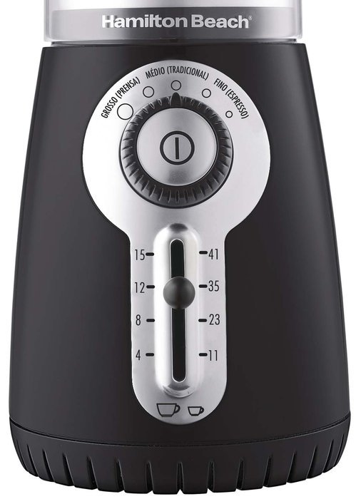 Hamilton Beach 80374 Custom Grind Hands-Free Whole Bean Coffee Grinder ...