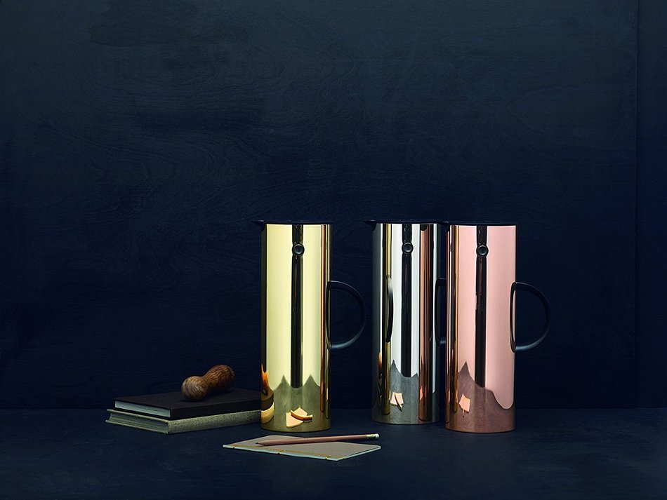 Stelton EM77 Vacuum Jug, 33.8 oz, steel N4