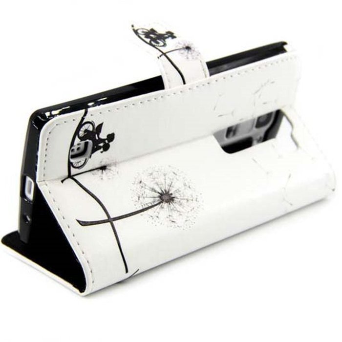 LG Leon/LG Tribute 2 LS665 Case-Yaheeda Pu Leather Wallet Flip Open Pocket ID Card Holder Slots Case Pouch Cover... N45
