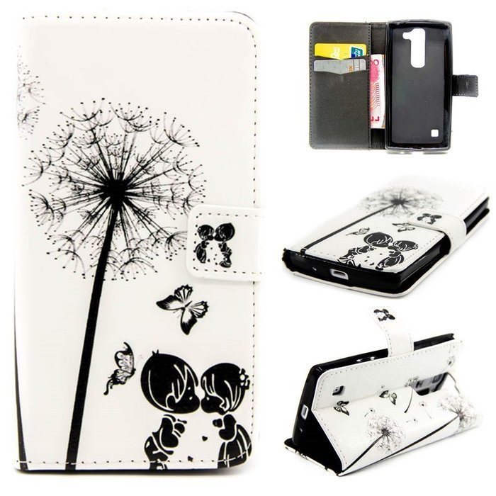 LG Leon/LG Tribute 2 LS665 Case-Yaheeda Pu Leather Wallet Flip Open Pocket ID Card Holder Slots Case Pouch Cover... N50