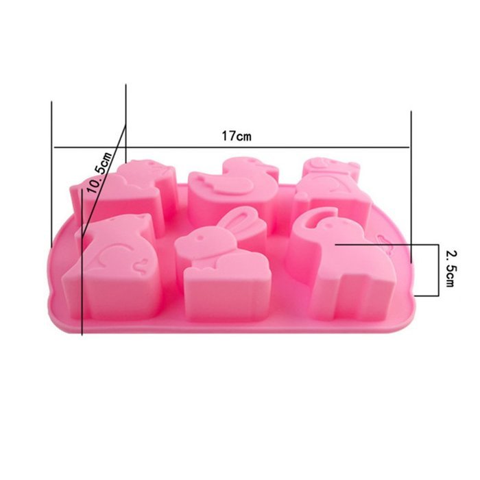 Luckygirls Different Shaped Silicone Non Stick Jelly Candy Baking Mould for Chocolate Candy-Cartoons, Characters... N7