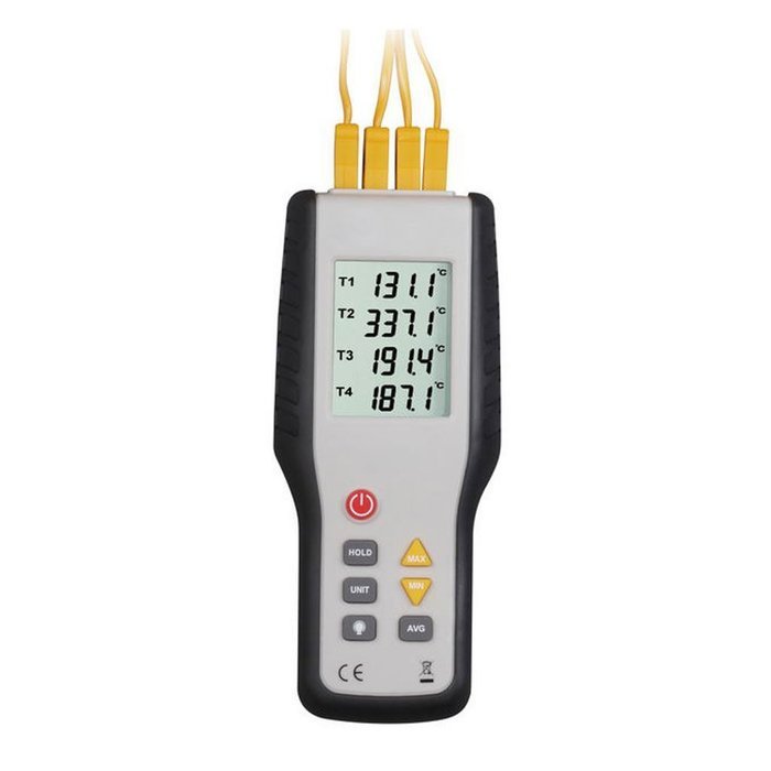 4 Channel K Type LCD Digital Thermometer Thermocouple Sensor N5