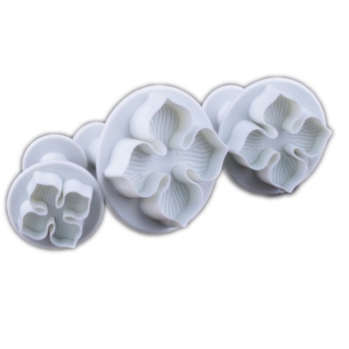 Set of 3pcs laurustinus plunger Cutter cake decorating fondant embossing tool