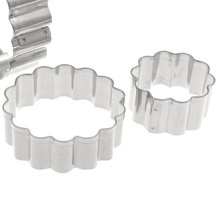 Anyana 3Pcs Carnation Fondant Mold Cake Flower Decor Sugarcraft Cookie Cutters Baking Mould Party Wedding Dessert N2