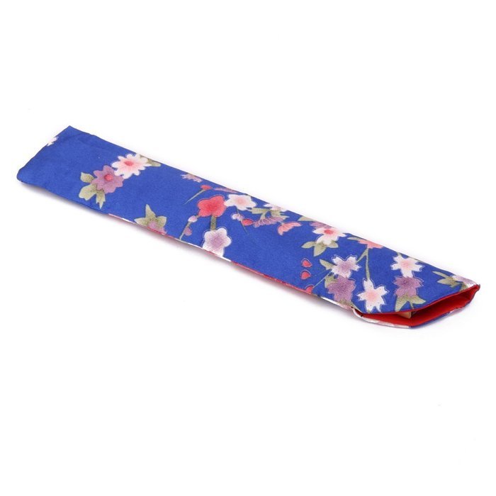 MagiDeal Chinese Hand Pocket Fan Bag Holder Pouch Organizer Royalblue N5
