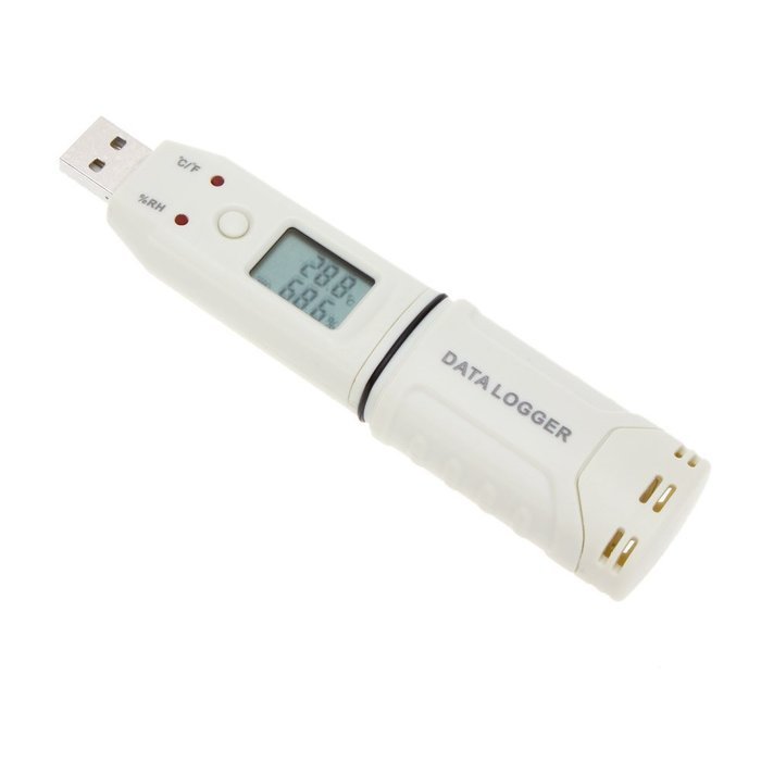 Docooler Mini Portable LCD Display Digital Temperature Meter Recorder Thermometer Temp Humidity Datalogger with... N3