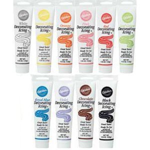 Wilton Set of 10 Ready-To-Use Icing Tube Colors (4.25 oz.Tubes)