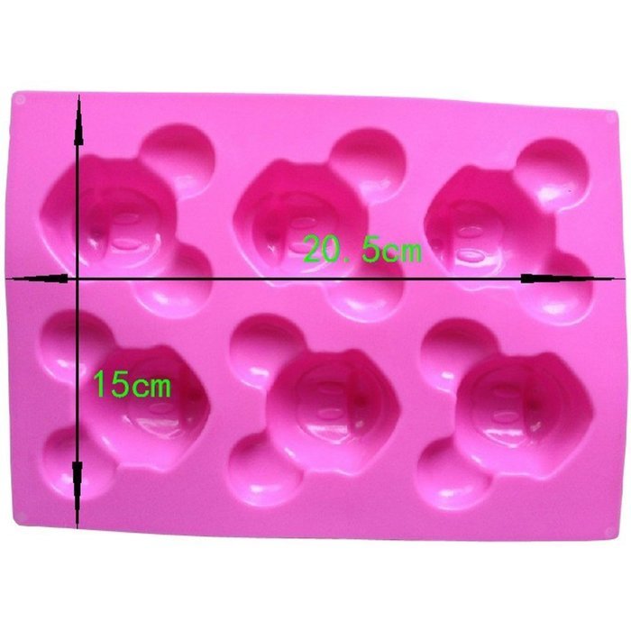 Anyana Mickey Mouse Silicone Cake Muffin Molds Cupcake Pan Soap