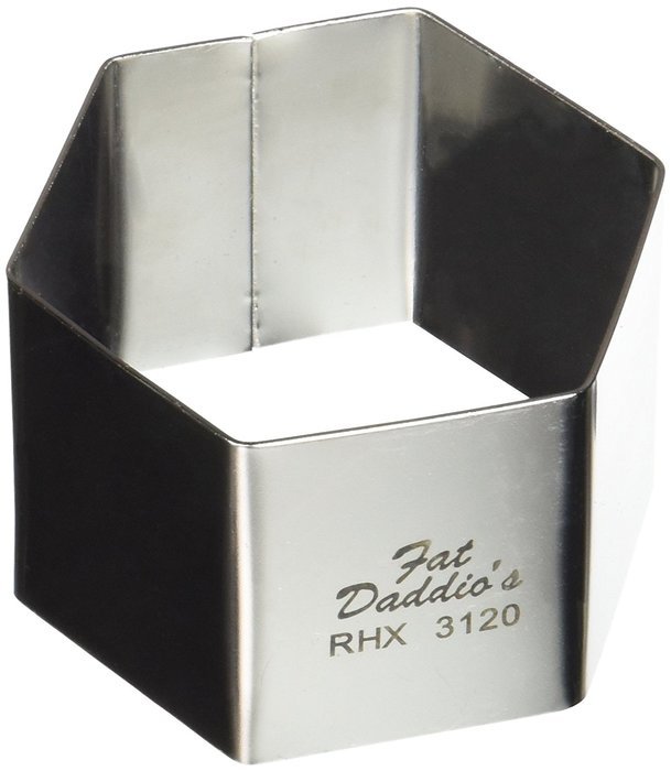 Fat Daddio's Hexagon Stainless Steel Ring 3 Inch x 2 Inch