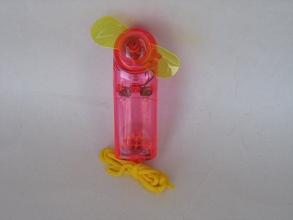 ( Pack of 2 Piece ) Portable Mini Fan W / Light & Lanyard Power By 2AA Batteries ( Not Including) N2