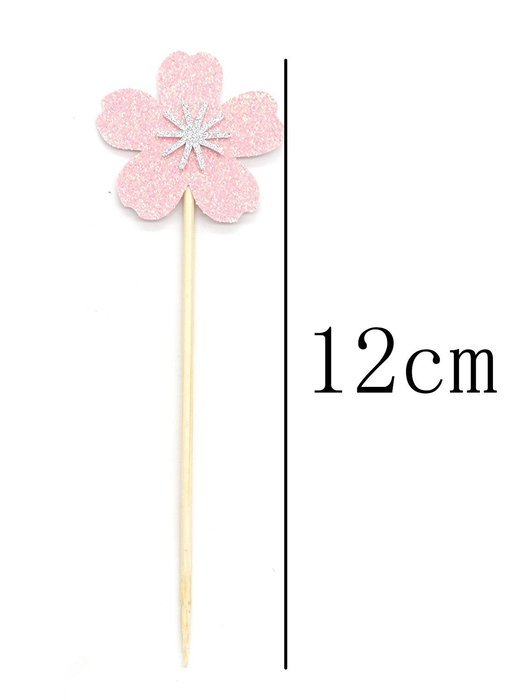 PuTwo 20 Counts Wedding Cake Decorating Frozen Cupcake Toppers Toothpicks, Sliver/Blue/Snow N16