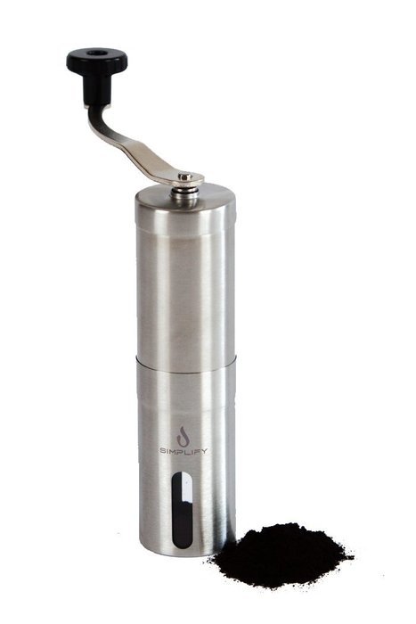 Manual Coffee Grinder for Travel | Portable Handheld Stainless Steel Grinder with Ceramic Conical Burr Mill for...