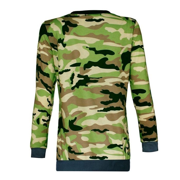 Pullover Tops,Morecome Womens Ladies Camouflage Printing Pocket Sweatshirt Shirts