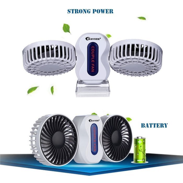 USB Mini Fan,BAVIER&reg; Couples mini fan,Sound-free design Desktop Fan,Portable USB Fan,3 Speed Adjustable,USB Cooling... N26