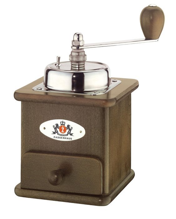 Zassenhaus Brasilia Dark Stained Beech Coffee Hand Mill Grinder - 151DG