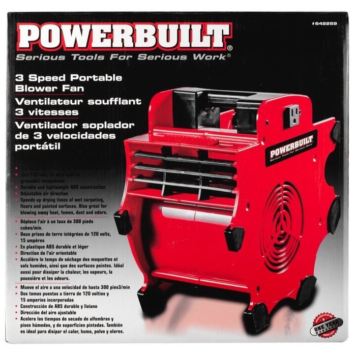 Powerbuilt 3-Speed Portable Blower - 642259