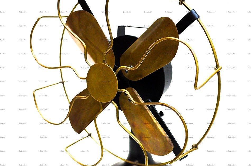 Sailor's Art Antique Brass Vintage Table Fan 13" N4