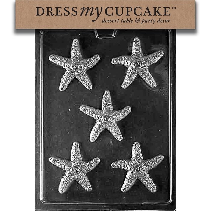 Dress My Cupcake Chocolate Candy Mold, Starfish, Nautical