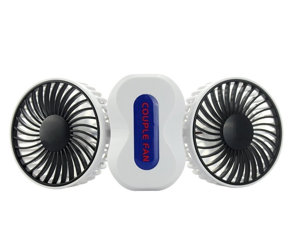 Intsun 360 Degree Rotation Mini Handheld Portable Couples Fan,Quiet Operation Desktop Fan with LED Light Dual... N4