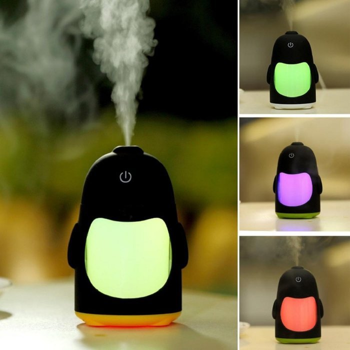 Cute Q Version Penguin Shape Humidifier,Highpot LED USB Mini Air Diffuser Beatles Humidifier Purifier Atomizer... N6