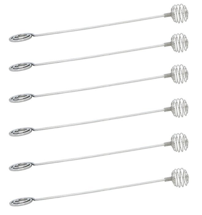 7.6" High Grade Stainless Steel Honey Stick Dipper Set of 6 (2)