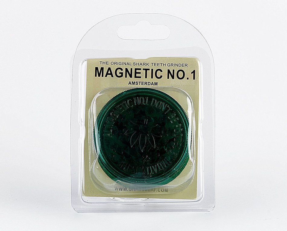 3-Part Acrylic Grinder with Magnet Solid Colored Cover (Green) N3