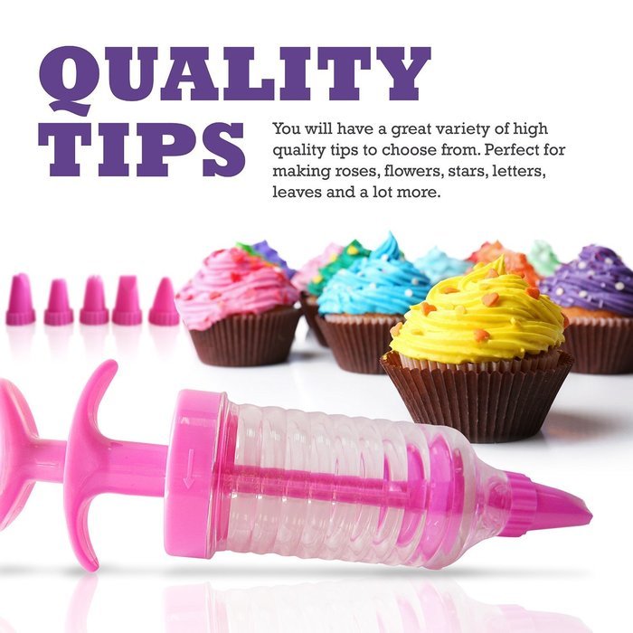 RevoLity Pastry Lcing Piping Bag Nozzle Tips Fondant Cake Sugar Craft Decorating Tool Set - Cake Decorating Pen...