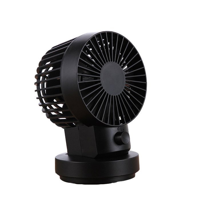 Welltop USB Mini Fan 2 Speed Modes Dual Blades Mini Desk Fan Oscillating Table Fan USB Fan Adjustable Small Personal... N10