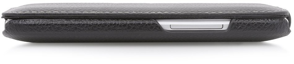 StilGut&reg; UltraSlim, Leather Case for HTC One mini 2, Black N3