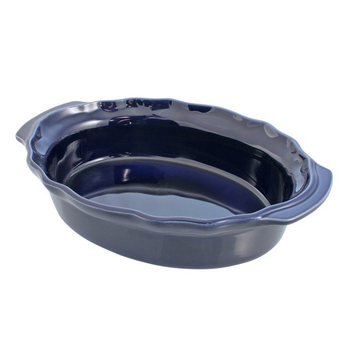Swissmar Le Cordon Bleu Charmant Large Oval Roasting Dish, 4.2 Quart, Cordon Bleu