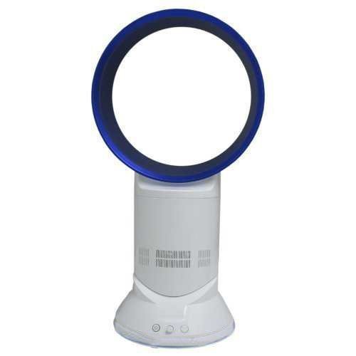 Airtech Super Quality Bladeless Fan, 10-inch Table Pedestal Oscillating Fan (Diamond Blue) N3