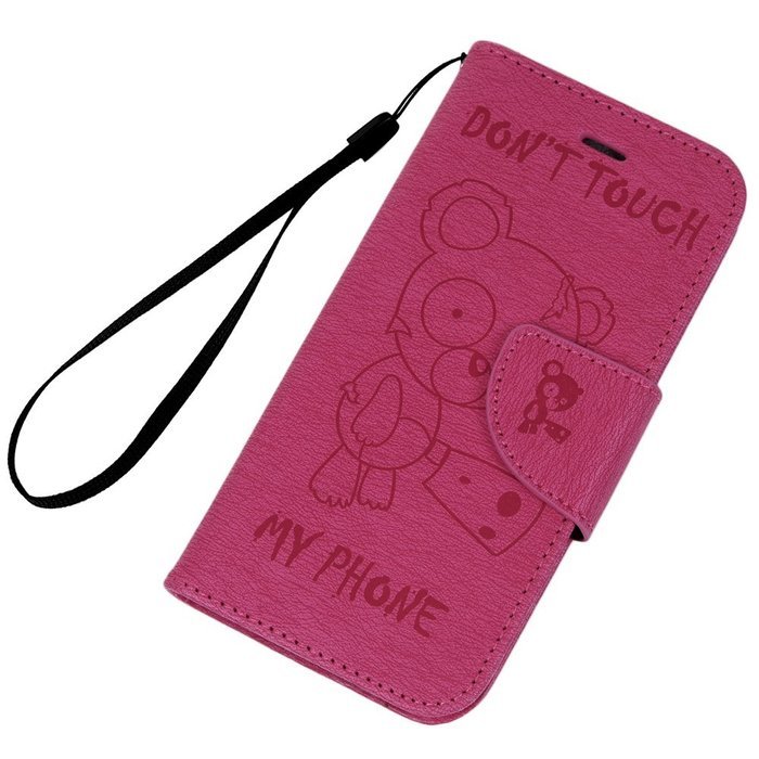 Galaxy S5 Case,Samsung Galaxy S5 Case (I9600) - Wallet Flip Stand Case Embossed Cute Bear PU Leather Case Shockproof... N12
