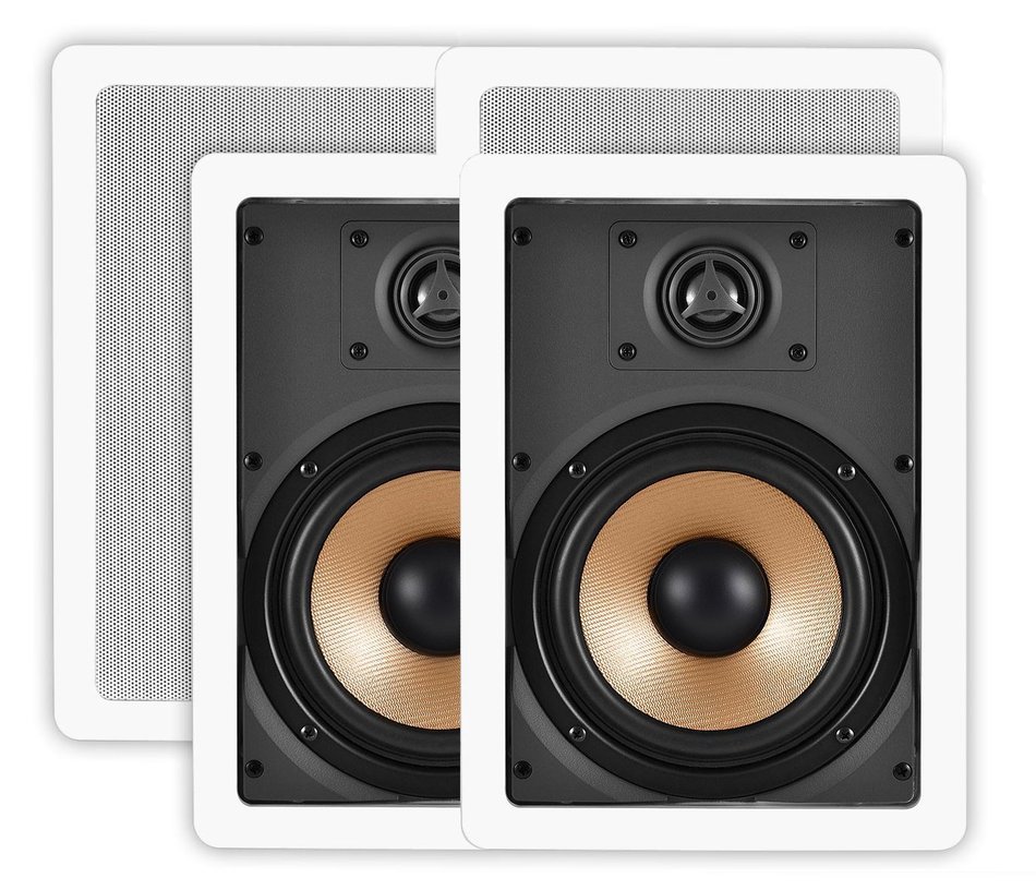 OSD Audio IW680 6.5-inch Polypropylene In-Wall Speaker Pair
