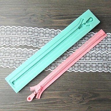 Y&XL&H Zipper Bake Fondant cake mold,L23.3cmW3.8cmH1cm