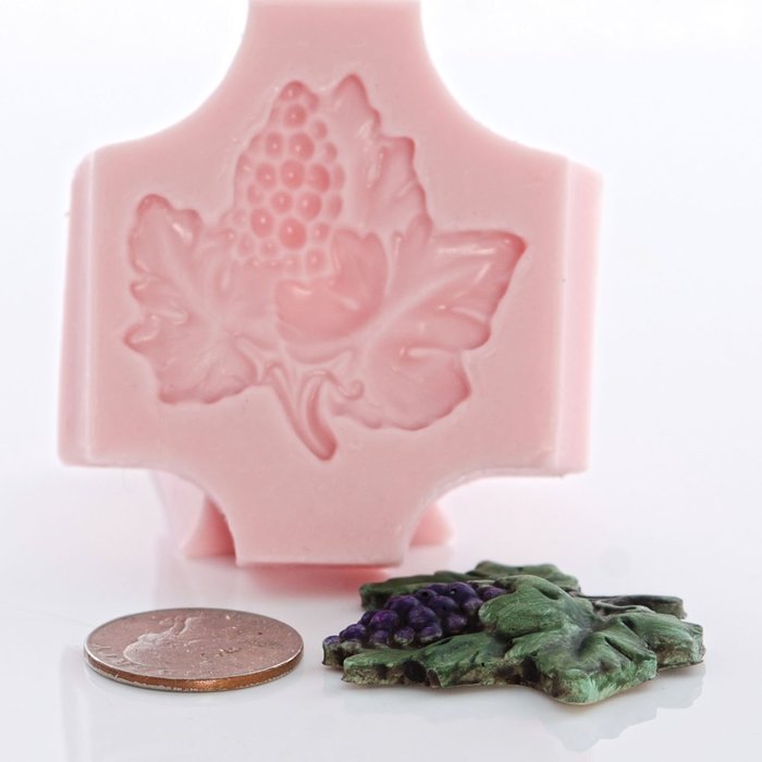 Grape Leaf Silicone Mold Food Safe Fondant, Chocolate, Candy, Resin, Polymer Clay Mold
